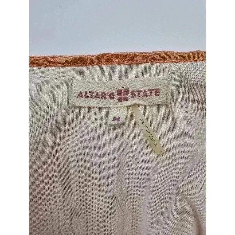 Altar'd State Women's Size M Lace and Frill Boutique Style Top - Picture 3 of 6